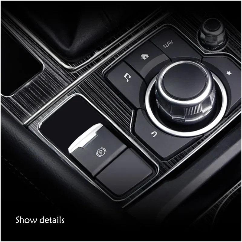 Car Console Gearbox Panel Trim Frame Cover Sticker Strips Garnish Decoration Stylin For Mazda Atenza 6 2015-2018