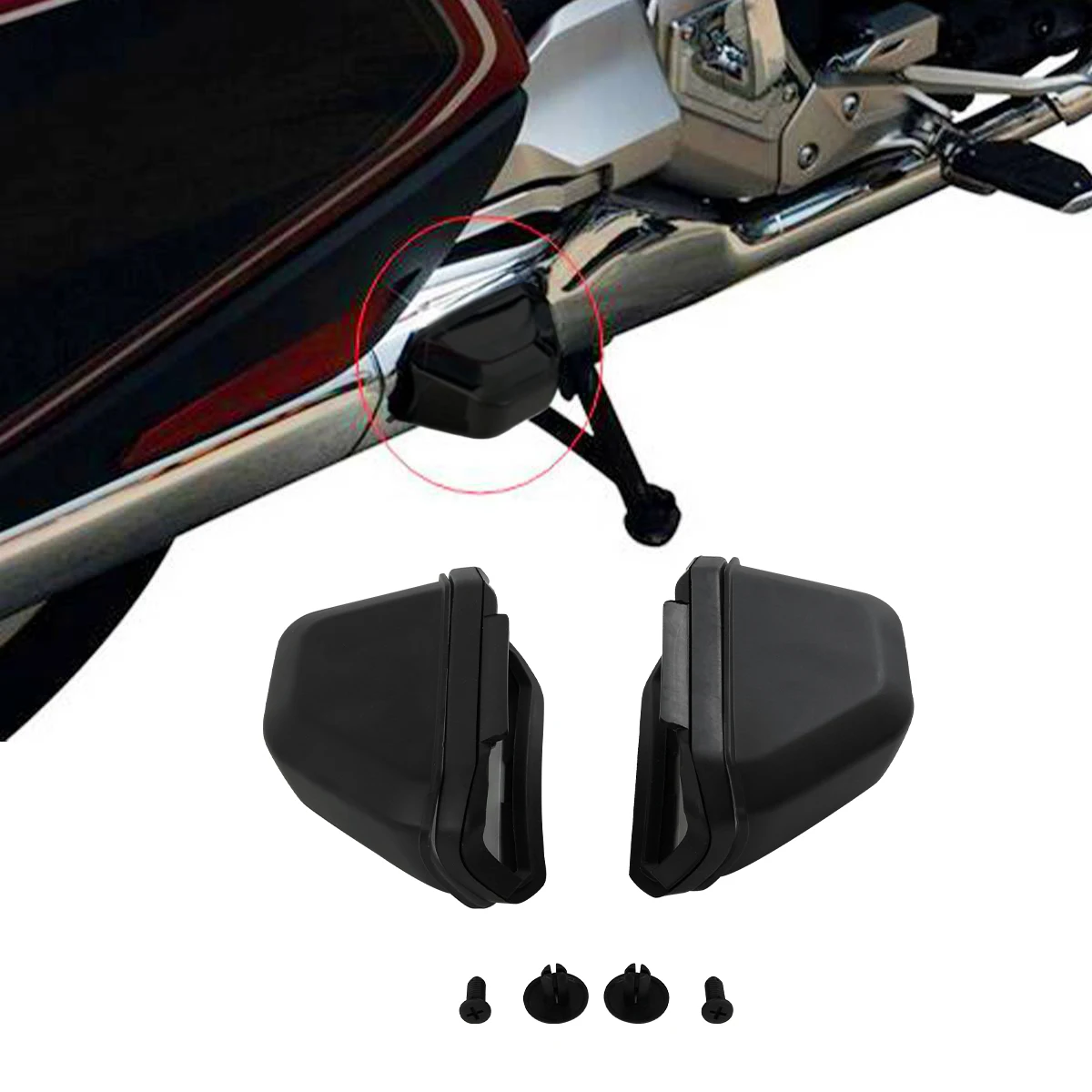 Rear Saddlebag Guard Covers Protector For Honda Goldwing GL1800 2018-2024 2019