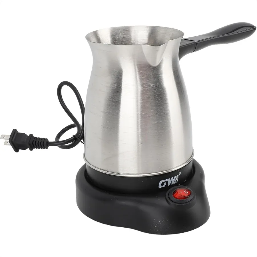 

Turkish Coffee Pot Stainl Steel Arabic Greek Turkish Electric Coffee Maker hine Pot 600ml Coffee Tea Warmer Kettle with Removab