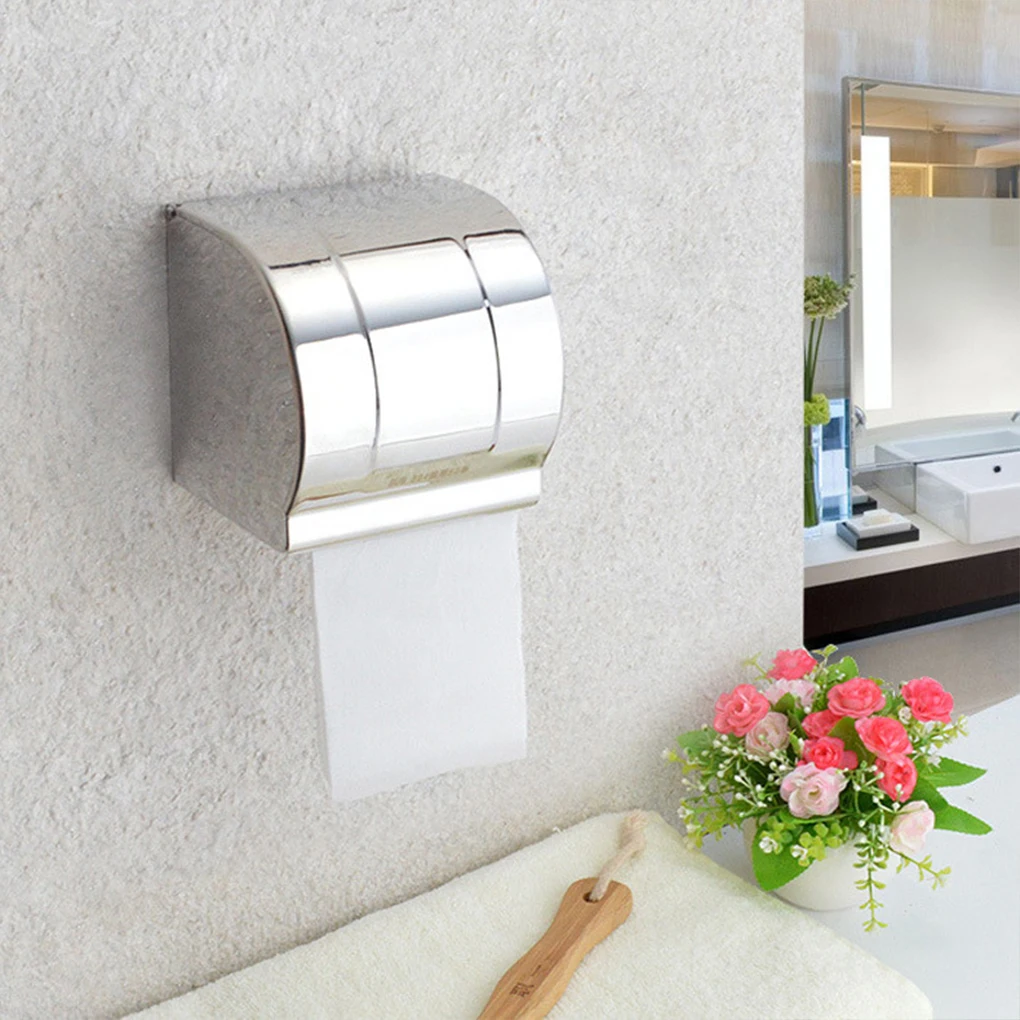 Silver Exquisite And Durable Toilet Paper Holder With Fan-shaped Corners And Workmanship Is