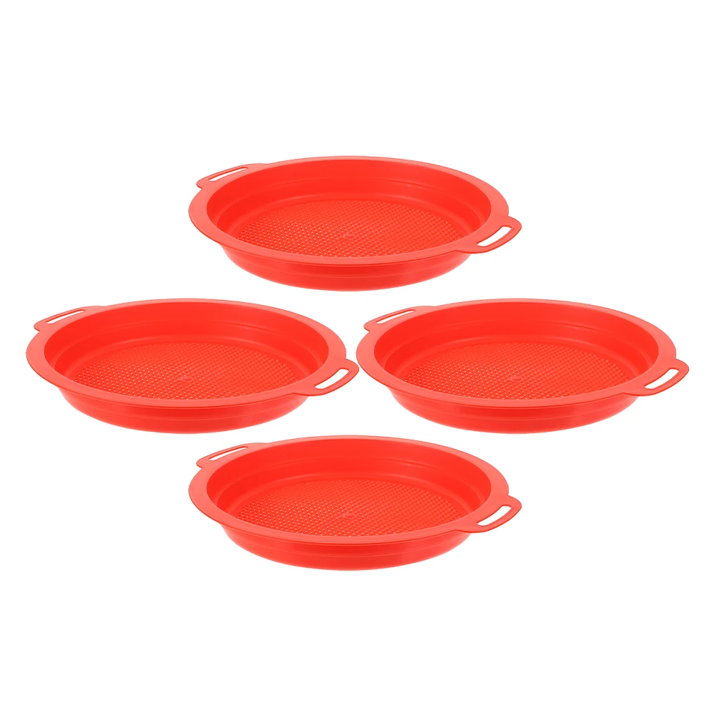 

4 PCS Children's Beach Screen Outdoor Toys Sand Sieve Small Sifter Strainer Childrens