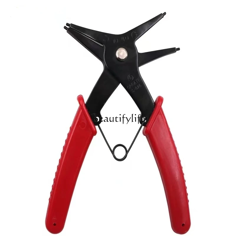 

Circlip Pliers Multifunctional Internal and External Dual-Use Closing Ring Pliers Household Auto Repair Spring Calipers