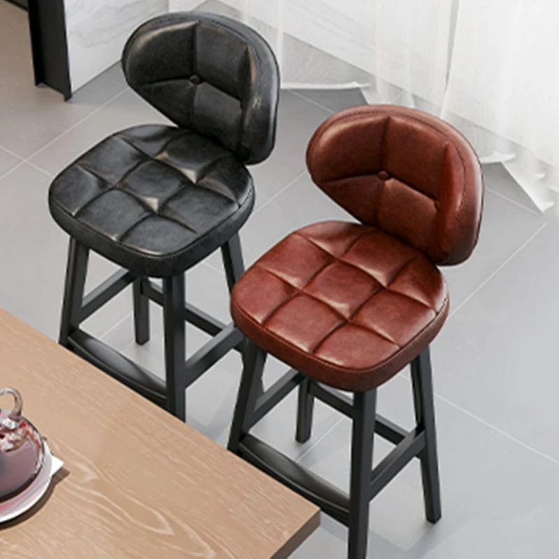 Metal Designer Bar Chair Lounge Accent Waterproof Salon High Bar Chair Nordic Minimalist Sillas Para Barra De Cocina Furniture