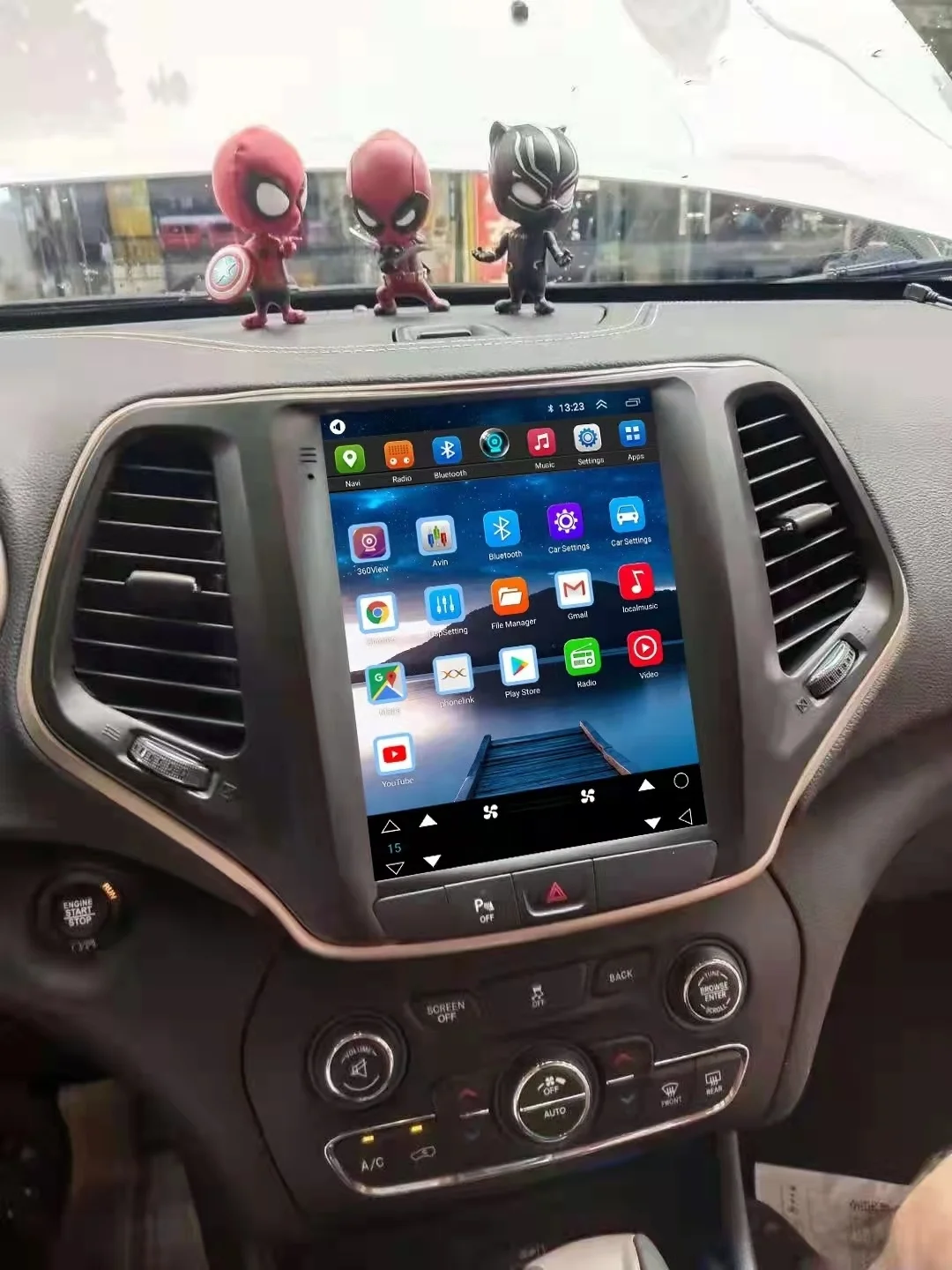 

Автомобильный радиоприемник с вертикальным экраном 10,4 дюйма, Android 14 для Jeep Cherokee 2013-2020 гг., мультимедийное видео GPS CarPlay, авто головное устройство