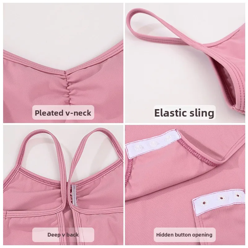 Body da danza classica per ragazza Reggicalze Abbigliamento da pratica Ginnastica Skate Yoga Body da danza classica cinese Costumi da bagno