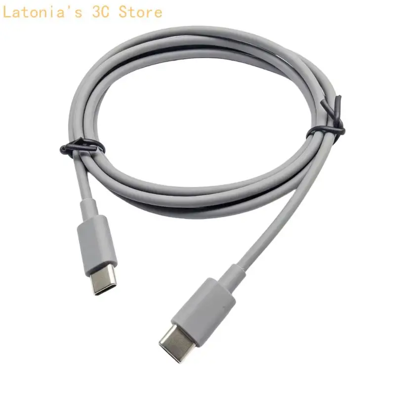Graues Typ-C-Kopfhörerkabel, 130 langes Ladekabel für Kopfhörer-Netzkabel X3UB – Detail 8