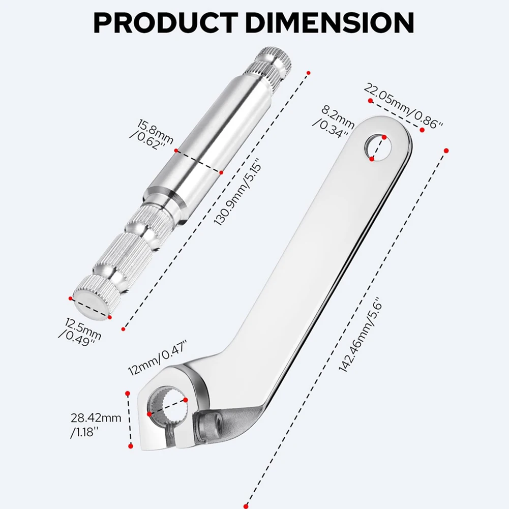 A74U Inner Shifter Lever Shaft Kit, Stainless Steel Inner Shift Rod Lever Fit for Touring Glide