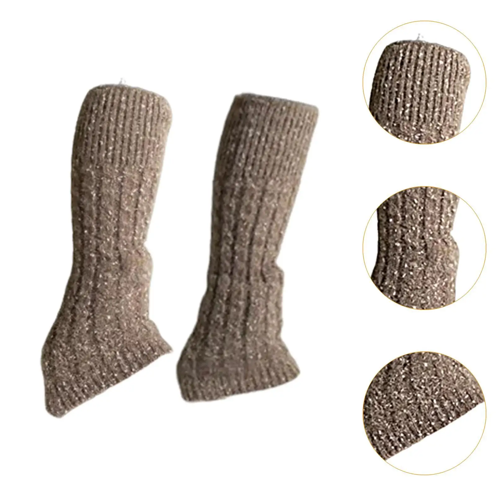 Calentadores de piernas para patinaje sobre hielo Calcetines ligeros para patinaje artístico sobre hielo