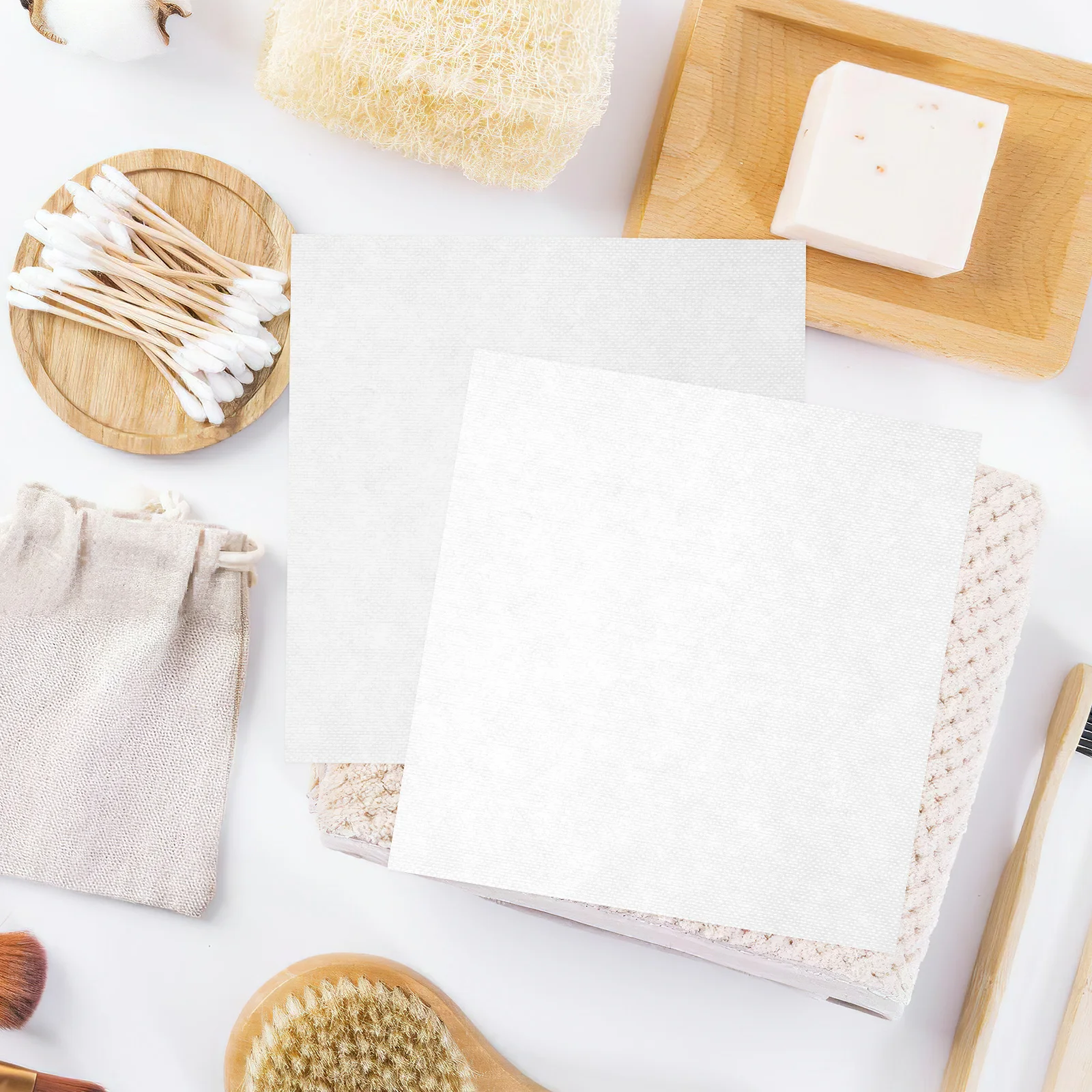 60 pezzi asciugamani per il viso usa e getta tessuto non tessuto di cotone morbido monouso panni per il viso salone spa rimozione del trucco pelle pulita dei pori profondi