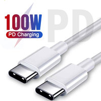 Original 100W PD USB-C to USB C Fast Charger Cable For Apple iPhone 16 Pro Max 15 Plus Type C Quick Charging For Xiaomi Samsung