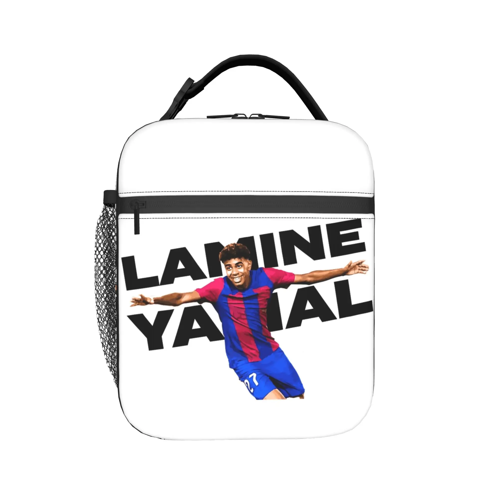 Lamine Y-Yamal Insulated Lunch Bags Portable Football Soccer Lunch Container Thermal Bag Tote Lunch Box Office  Food Handbags