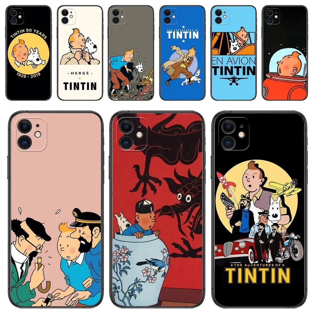 The Adventures Of Tintins Phone Case For Apple IPhone 15 13 12 11 14 Pro Max Mini XR X XS  Max 6S 6 7 8 Plus SE 2020 TPU Cover