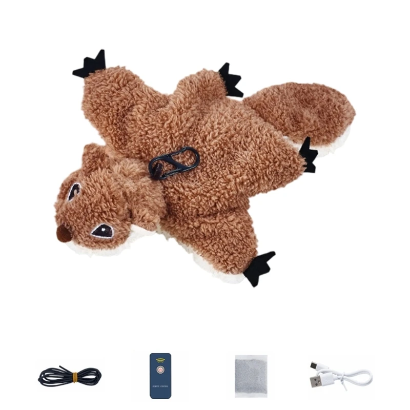  Interactive Flapping Bird Cats Teaser Toy Remote Control Chirping Animal for Pet