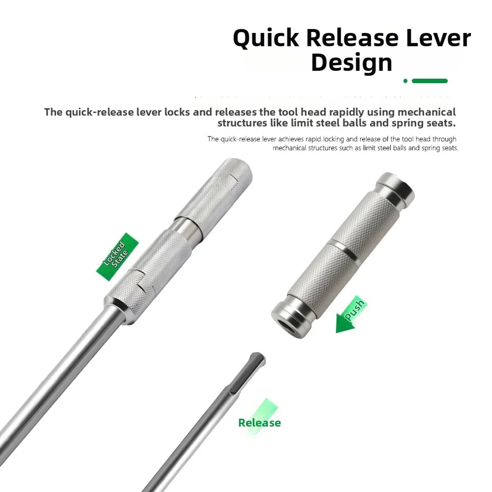 1pc Round Shank For SDS MAX Quick Release Extension Rod Extension Adapter For Drive Wrench Rotary Hammer Drill Power Tool