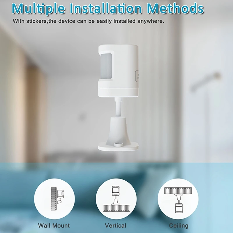 2 szt. P20 433 MHz bezprzewodowy detektor podczerwieni zapobiegający zwierzęciu kryty czujnik ruchu PIR dla WIFI GSM System alarmowy w domu