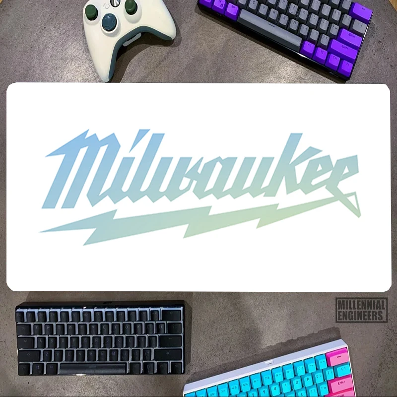 

M-Milwaukees Tools Mouse Pad Gaming Mats Keyboard Desk Mat Big Mousepepad Office Accessories Premium Mousepad Gamer Extended Xxl