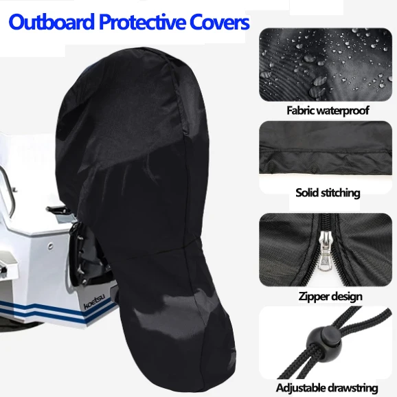 Multi-size Outboard Full Cover Fishing Boat Propeller Protective Cover Outboard Dust Shade Cover