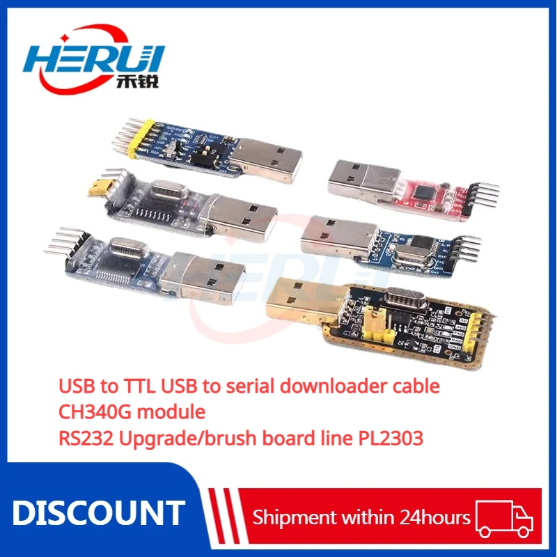 USB to TTL USB to serial downloader cable CH340G module RS232 Upgrade/brush board line PL2303