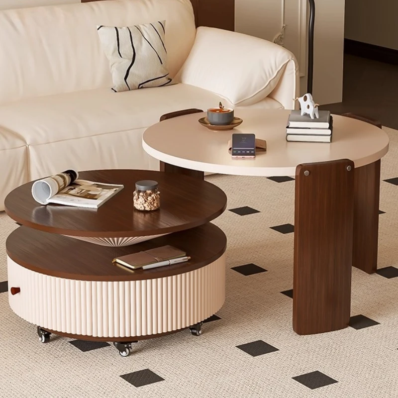 

Modern minimalist Nordic rock slabs storage coffee tables Side table home living room furniture TV stand Mini desk Round set