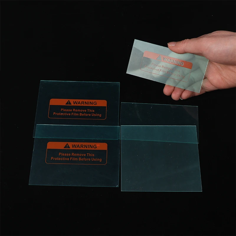 Auto Escurecimento Máscara De Soldagem, Placa De Proteção De Plástico, Tampa Do PC, Substituição Do Filtro De Vidro, 5Pcs por Conjunto