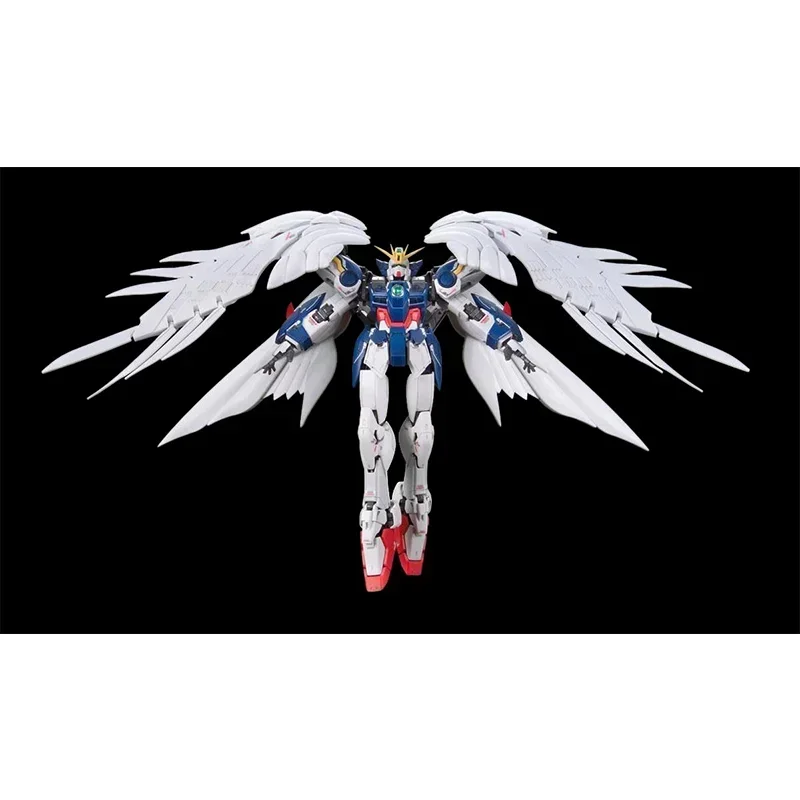 En Stock BANDAI Original GUNDAM Wing Gundam Zero EW RG modelo de ensamblaje Anime figura de acción modelo juguetes coleccionables regalo de vacaciones