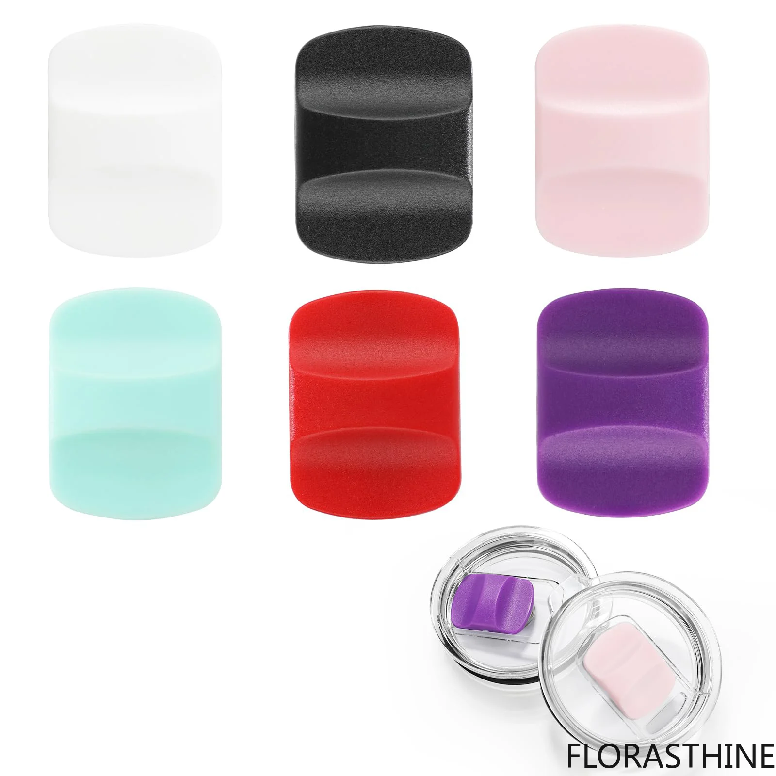 6 Pack Magnetic Slider Replacement Compatible with Yeti 10 Oz 14oz 16 Oz 20 Oz 26 30