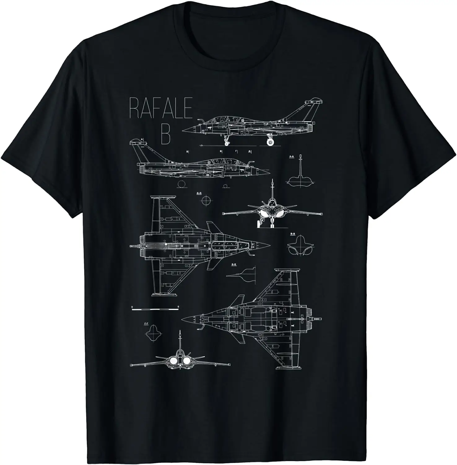Rafale Fighter Jet French Military Aircraft Men T-Shirt Short Sleeve Casual Cotton O-Neck Summer T Shirt