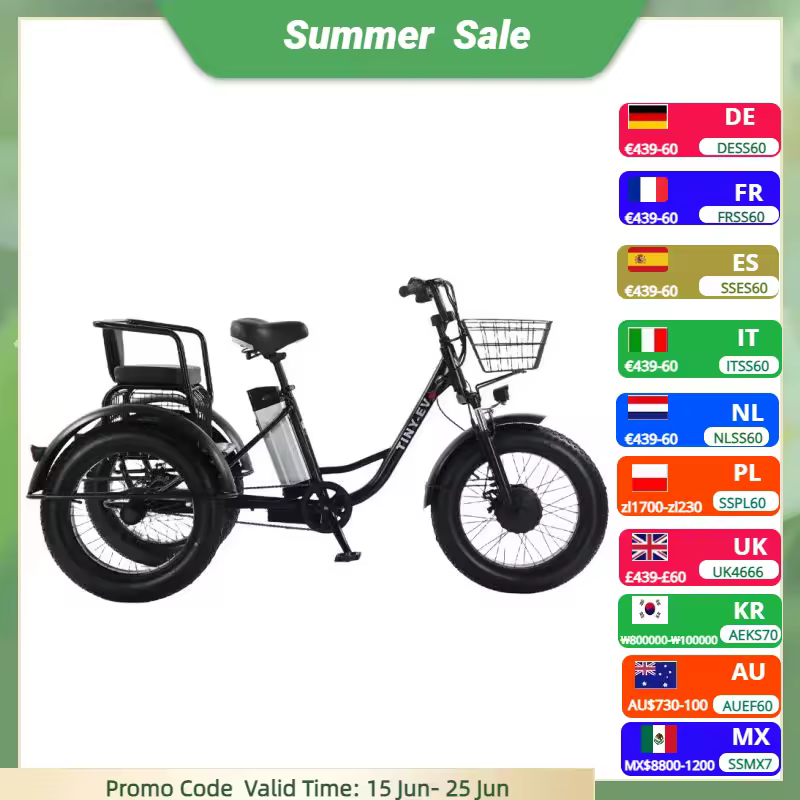 20인치 팻 타이어 전기 자전거 이미지