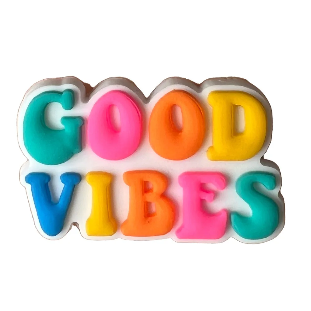 

Cartoon Inspirational Quotes Series Shoe Charms PVC Shoe Charms Hole Shoes Ornaments DIY Sandals Accessories Kid Gift