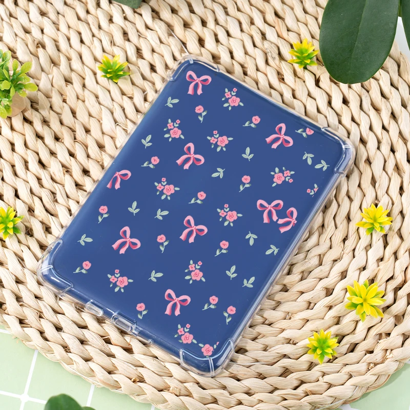 Cute kindle transparent soft case, 6/6.8 inches, suitable for kindle 10/11/12th, kindle PaperWhite 5, reader protective case