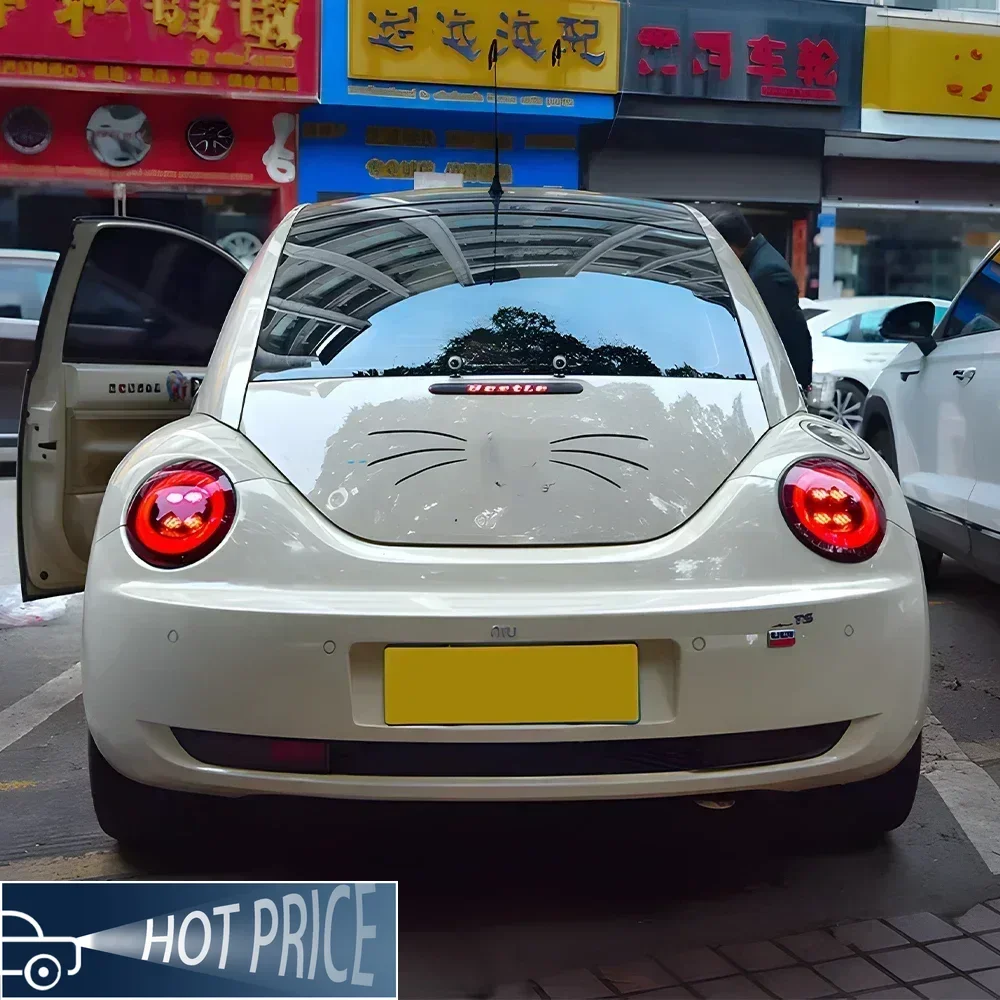 Car Taillights Assembly For Volkswagen Beetle 2004-2010 LED Auto Rear Back Lamps Upgrade Dynamic Flashing Tail Light Accessories - view 3