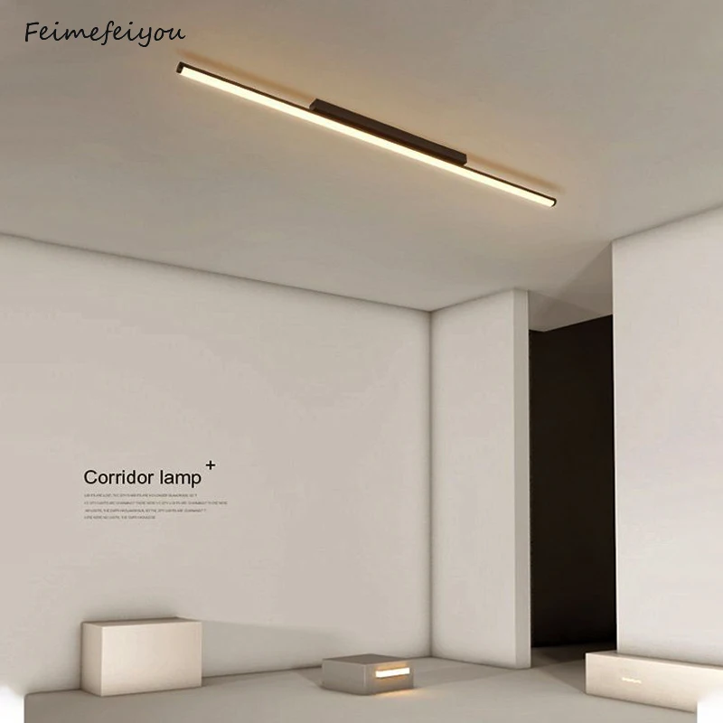 Modern Led Strip Ceiling Lamps Aisle Corridor Nordic Chandelier  Living Room Bedroom Entrance  Cloakroom Decoration  Wall Lights