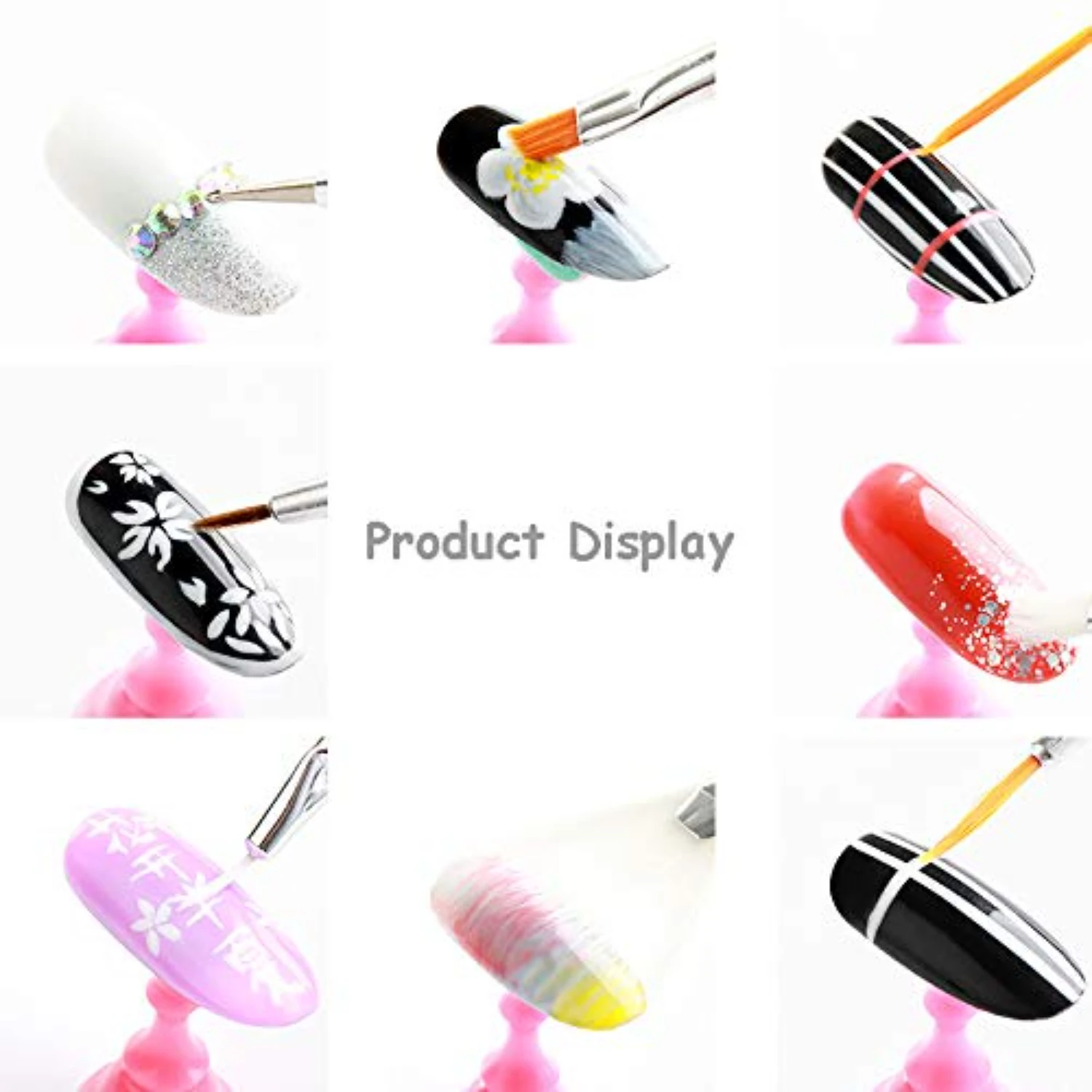 Topkwaliteit, veelzijdige 20PCS professionele nail art design penseelpengereedschappen - premium selectie voor doe-het-zelf manicure-styling, doe