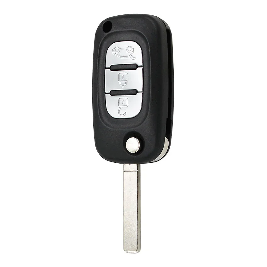 3 Buttons Folding Flip Remote Key Fob 433MHz with ID46 PCF7961 Chip for Renault Fluence Megane 3 Scenic 3