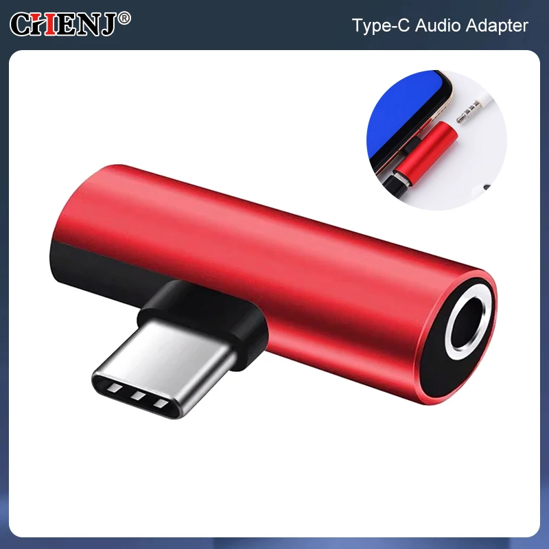 

USB Type-C To 3.5 Mm Headphone Metal Adapters Charging Splitter With Aux Audio Jack To Multiple Phone Models Charging/Music/Call