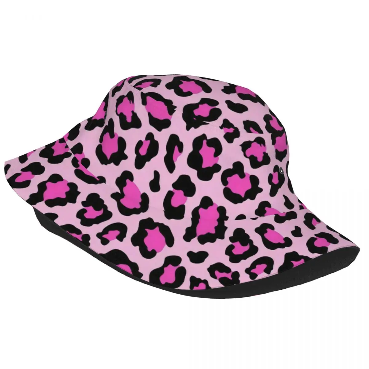 Summer Beach Hatwear Pink Cheetah Merch Bucket Hat Women Men Sun Hat Cow Pattern Boonie Hat Lightweight Fishing Hats Vacation