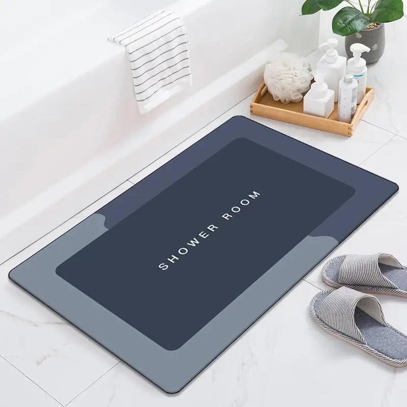 VIKAMA Diatom Mud Absorbent Doormat Bathroom Non-Slip Wear-Resistant Carpet Toilet Toilet Floor Mat Bathtub Floor Mat