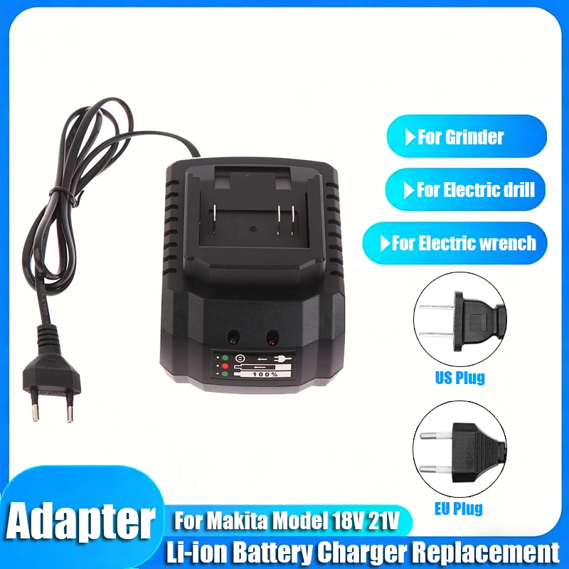 

Electric Wrench Drill Grinder Battery Charger Replacement For Makita Model 18V 21V Li-ion Batteries BL1420 BL1830 BL1840 BL1860