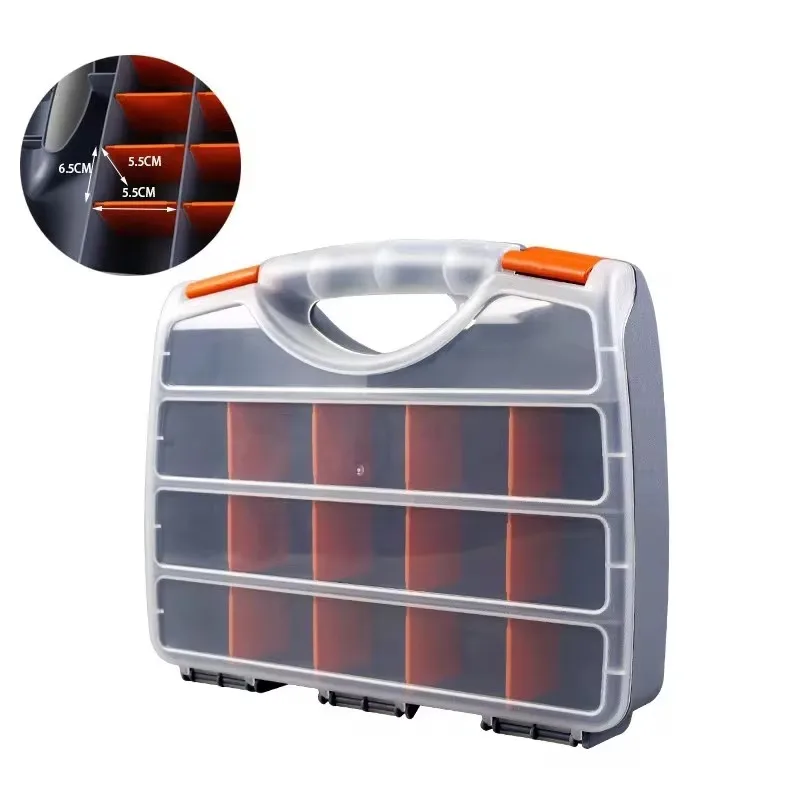 ABS Plastic Portable Parts Box Screw Storage Box Metal Parts Hardware Tool Screwdriver Auto Repair Tool Box