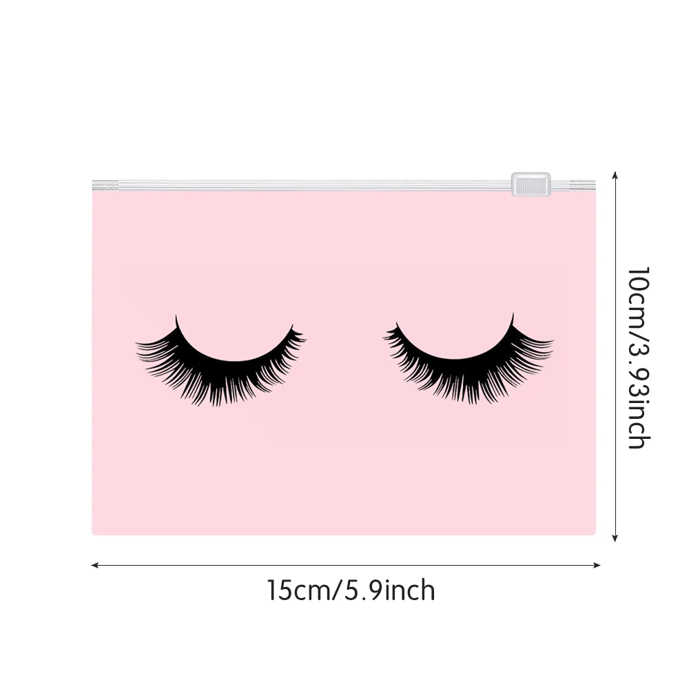 20Pcs Wimpern Nachsorge Taschen Wiederverwendbare EVA Kunststoff Make-Up Taschen Kulturbeutel Reise Lagerung Make-Up Tasche Kosmetische Wimpern Liefert