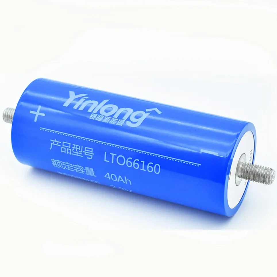 Yinlong – Batterie Lithium-ion Cylindrique, 100% V, 40ah, LTO66160, Oxyde De Titane, LTO 2.3, Titanate, 1 Pièce, 66160