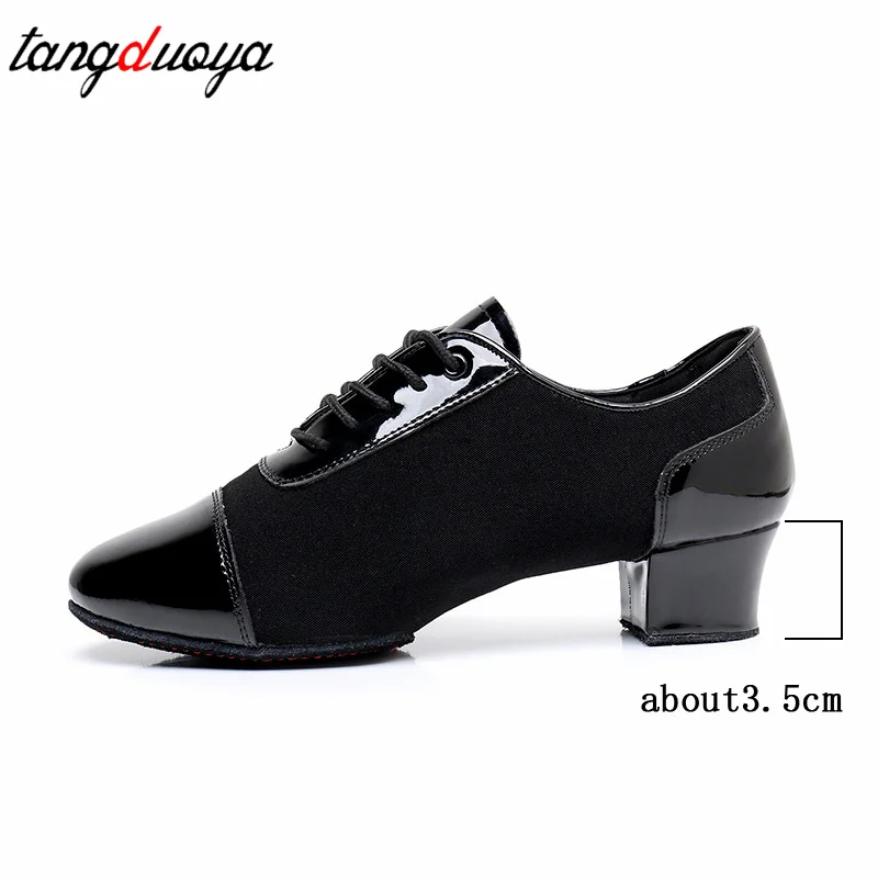 Zapatos de baile de Salsa para hombre, zapatos de baile latino, suela suave, Tango, salón, baile moderno, adultos, niños