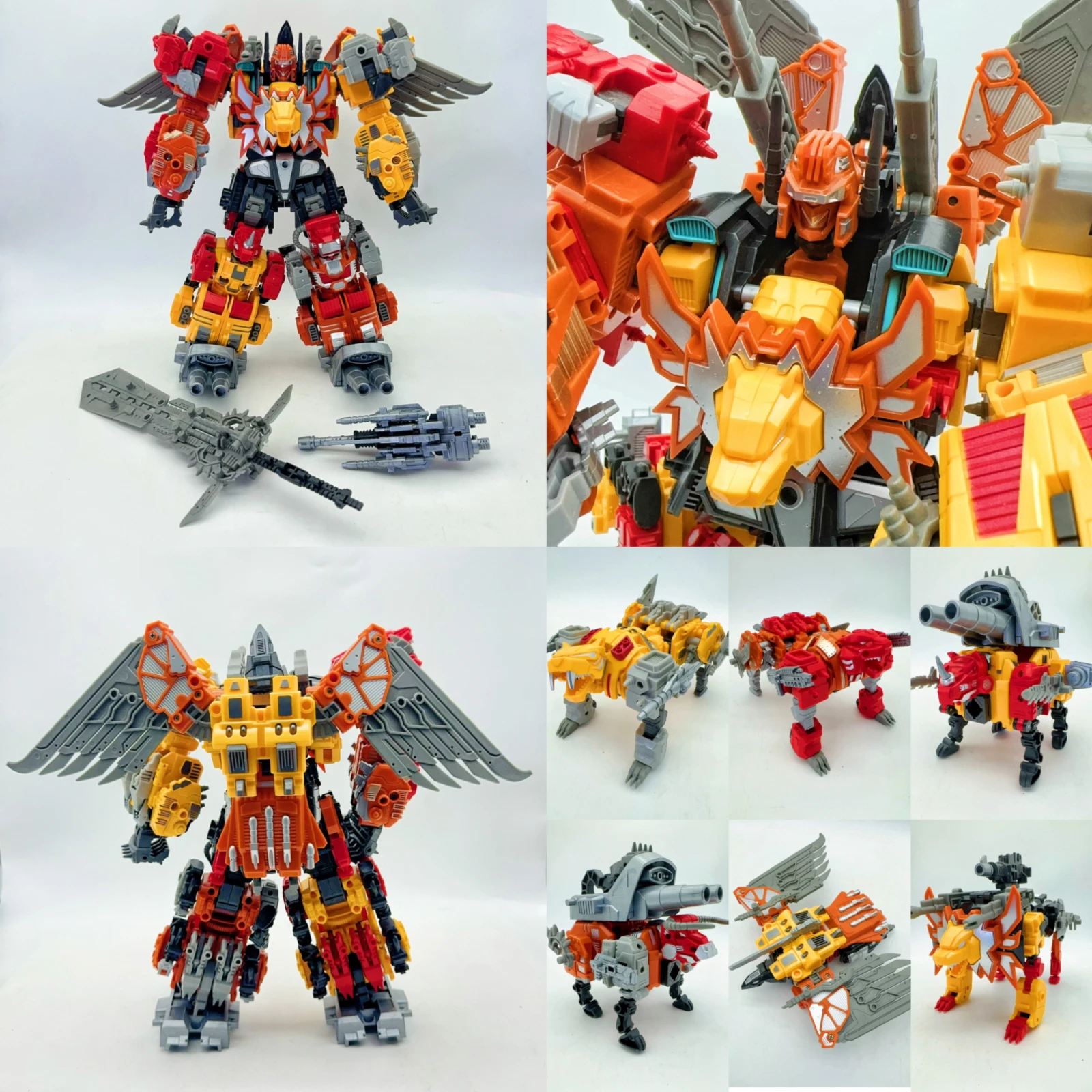 TENGYANG 30CM Predaking Transformation 6 IN 1 Predacons 5 IN 1 Action Figure kide toys Gift  In Stock