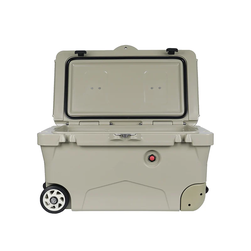 Large Plastic Rotomolded Cooler Box Insulation Cooler Box With Wheel view 6