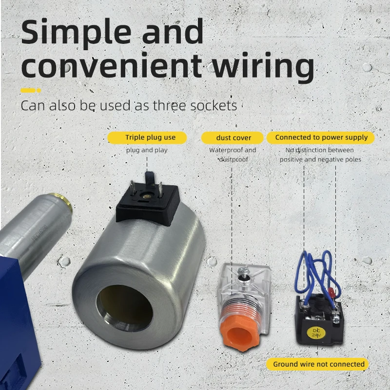 油圧システム用高精度レックスロス型電磁方向制御弁