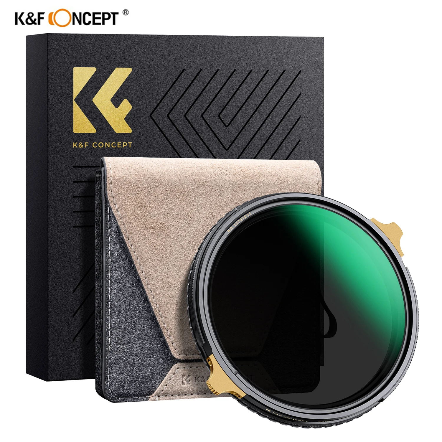 

K&F Concept Nona-X PRO ND2-32+CPL Filter Brass Frame 36 Multi-Coated Green Film 2in1 Variable Neutral Density Camera Lens