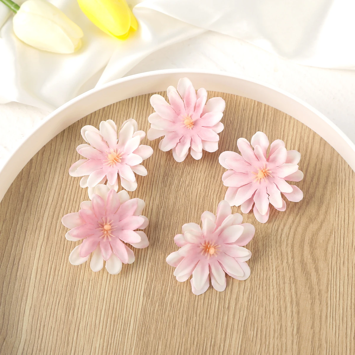 5 Pcs Ins Daisy Flower Hair Clips Girl Pearl Hairpins for Kids Barette Princess Hairpin Children Hair Accessories