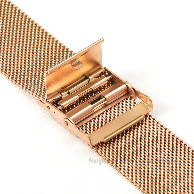 Milanese حزام العالمي سوار الإفراج السريع 18 مللي متر 20 مللي متر 22 مللي متر 12 مللي متر 14 مللي متر 16 مللي متر 17 مللي متر 19 مللي متر 21 مللي متر 24 مللي متر 0.6 شبكة الفولاذ المقاوم للصدأ #3