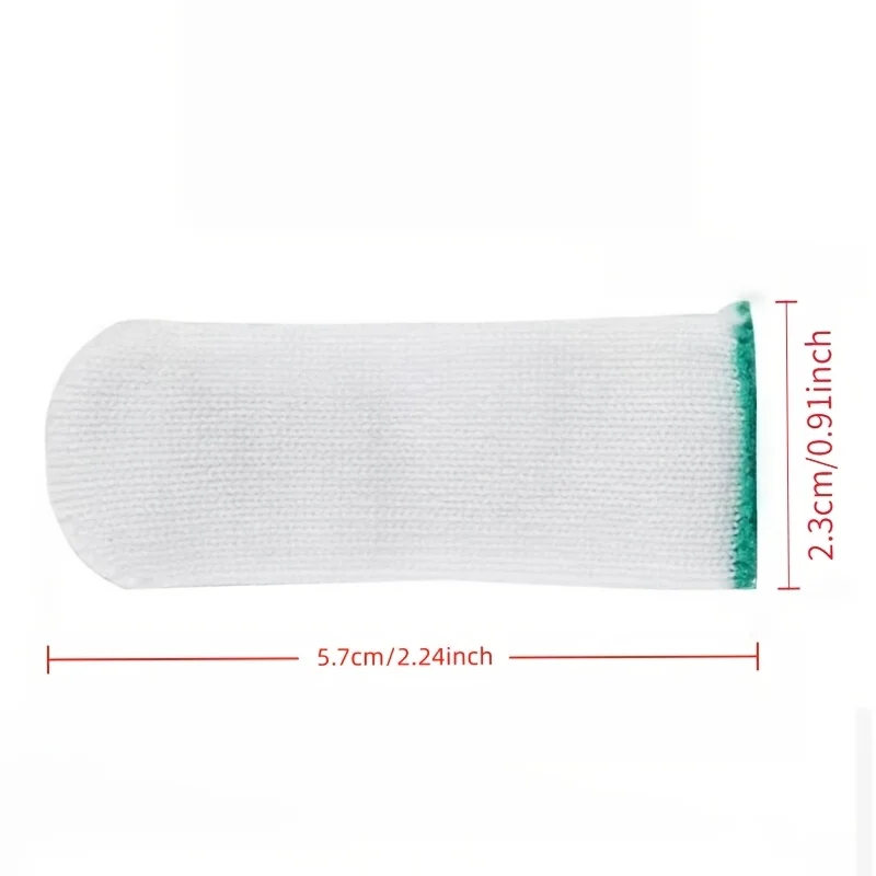 20pcs Nylon Finger Cots, Breathable Wear‑Resistant Work Finger Covers, Sweat‑Absorbing Soft Fingertip Protection Against Abrasio