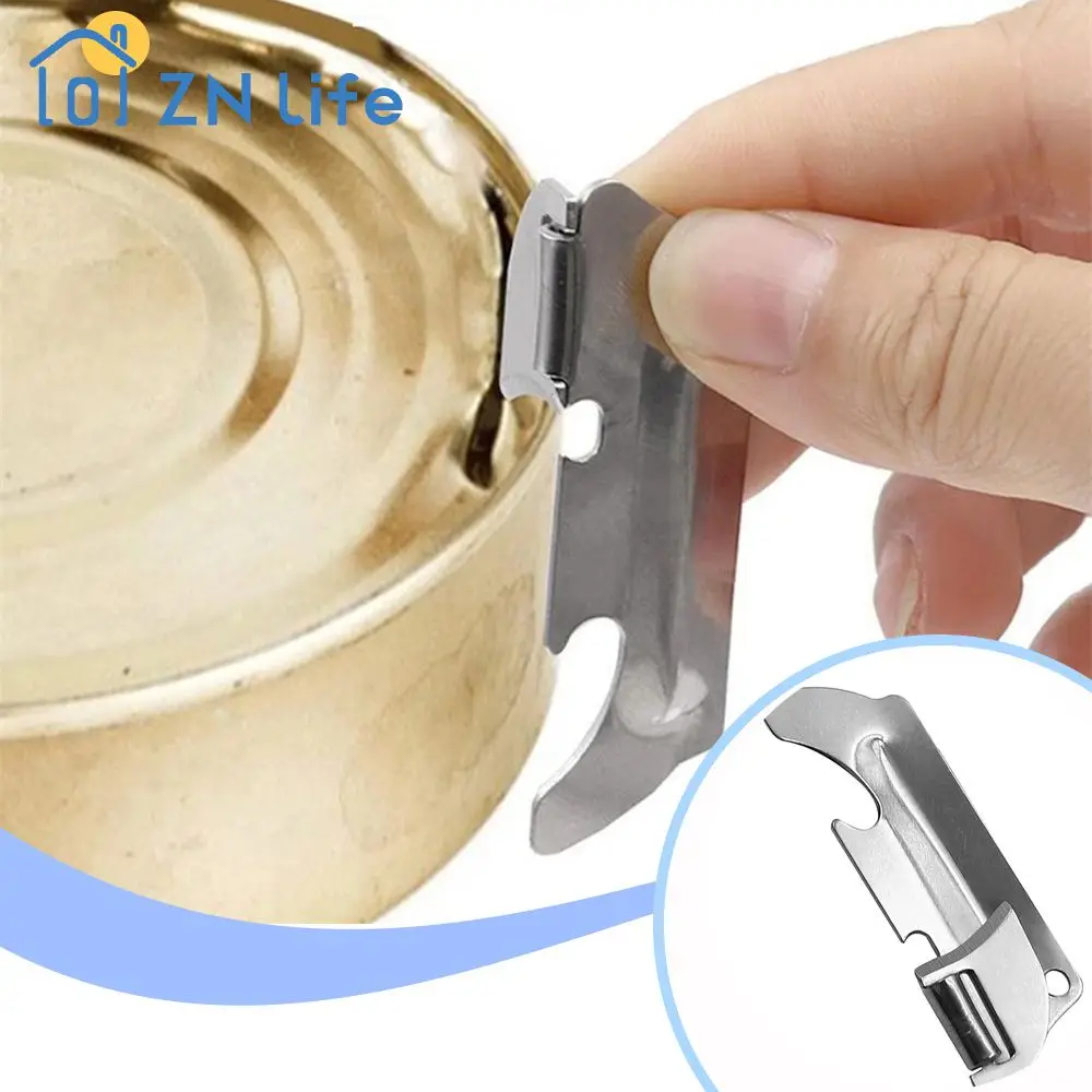 Mini Can Opener High Quality Stainless Steel Folding Easy To Carry Kitchen Accessories Wholesale Hot Opener Tool Multi-function 